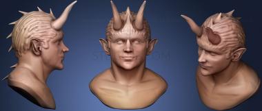 3D model Demon Bust2 (STL)